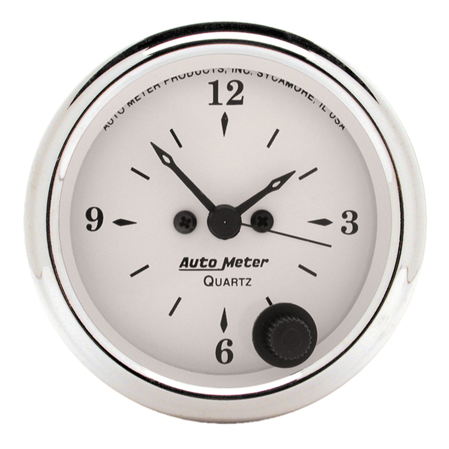 2-1/16 In. CLOCK 12 HOUR OLD-TYME WHITE