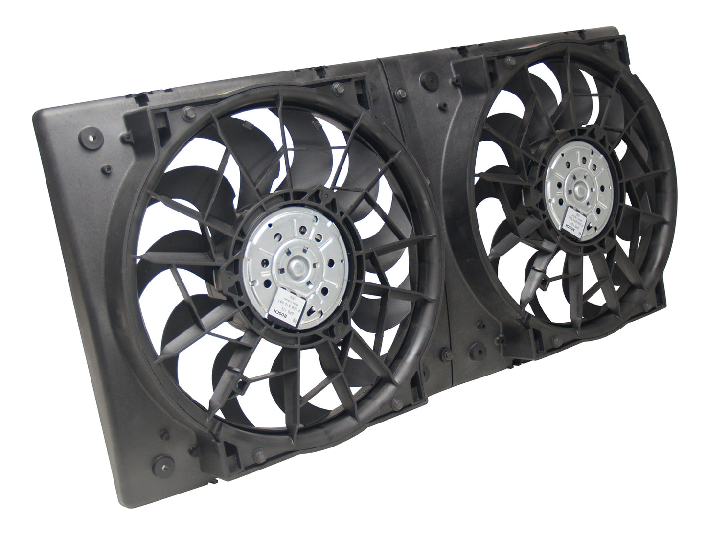 High Output Dual 12" Electric RAD Fan/Plastic Shroud Kit