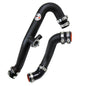HPS Performance HPS Intercooler Hot Charge Pipe and Cold Side with Black Hoses 15-17 Ford Mustang Ecoboost 2.3L Turbo, Black