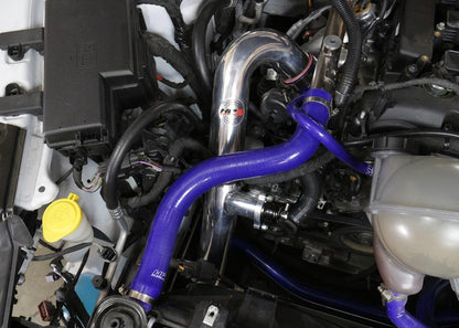 HPS Performance HPS Intercooler Hot Charge Pipe and Cold Side with Black Hoses 15-17 Ford Mustang Ecoboost 2.3L Turbo, Black
