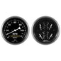 2 PC. GAUGE KIT 3-3/8 In. QUAD & SPEEDOMETER 240-33 O OLD TYME BLACK