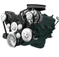 Big Block Buick Style Track Serpentine Kit - AC & PS - Black Onyx