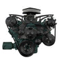 Big Block Buick Style Track Serpentine Kit - AC & PS - Black