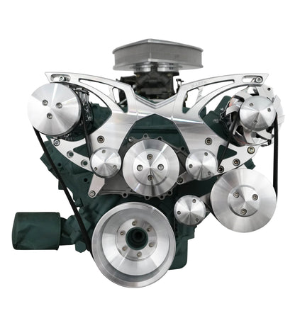 Big Block Buick Style Track Serpentine Kit - AC & PS