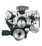 Big Block Buick Style Track Serpentine Kit - AC & PS - Chrome