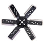 15" Heavy Duty Stainless Steel Standard Rotation Flex Fan Black Hub