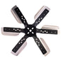 19" Heavy Duty Stainless Steel Standard Rotation Flex Fan Black Hub