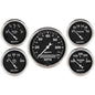 5 PC. GAUGE KIT 3-1/8 In. & 2-1/16 In.  ELEC. SPEEDOMETER OLD TYME BLACK