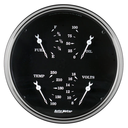 5 In. QUAD GAUGE 240-33 O OLD TYME BLACK