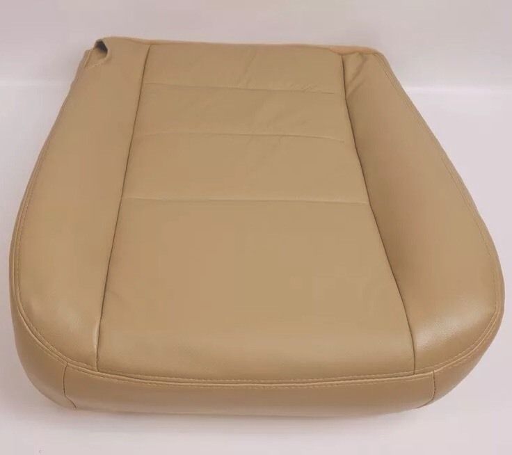 2005 2006 Ford F250 F350 Lariat Driver Bottom Leather Seat Cover TAN