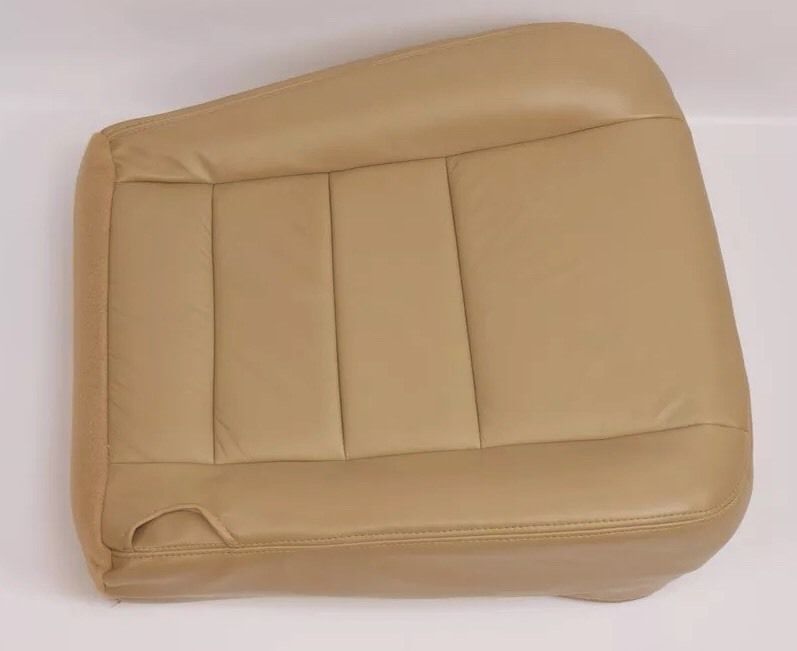 2005 2006 Ford F250 F350 Lariat Driver Bottom Leather Seat Cover TAN