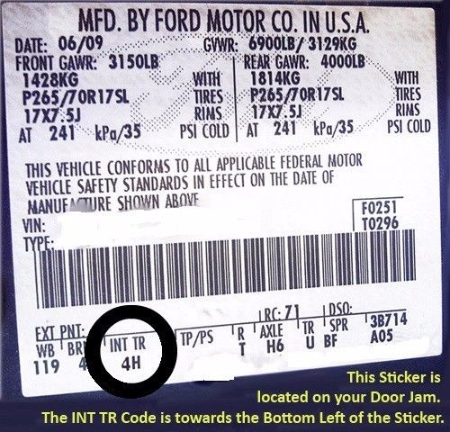 2005 2006 Ford F250 F350 Lariat Driver Bottom Leather Seat Cover TAN