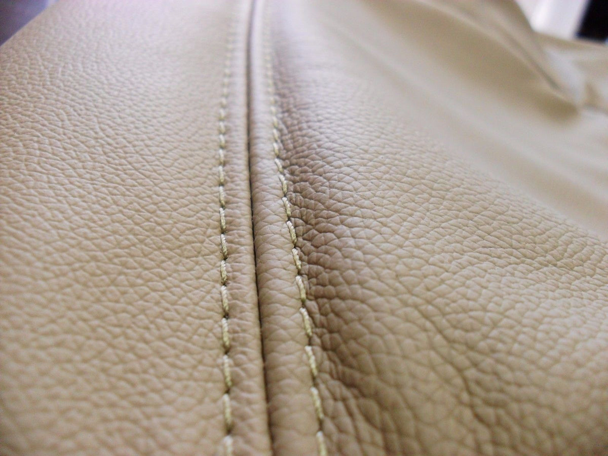2005 2006 Ford F250 F350 Lariat Driver Bottom Leather Seat Cover TAN