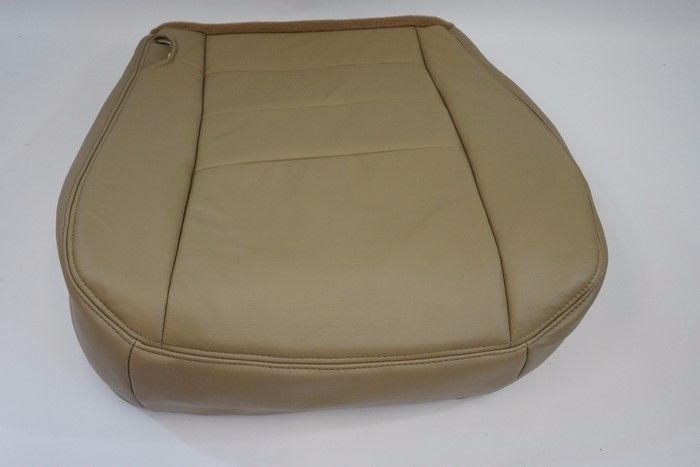 2005 2006 Ford F250 F350 Lariat Driver Bottom Leather Seat Cover TAN