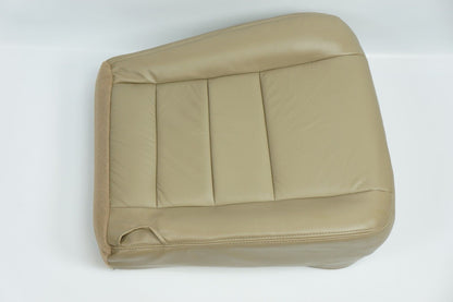 2002-2007 Ford F250 F350 Lariat Driver& Passenger Bottom Leather Seat Cover Tan