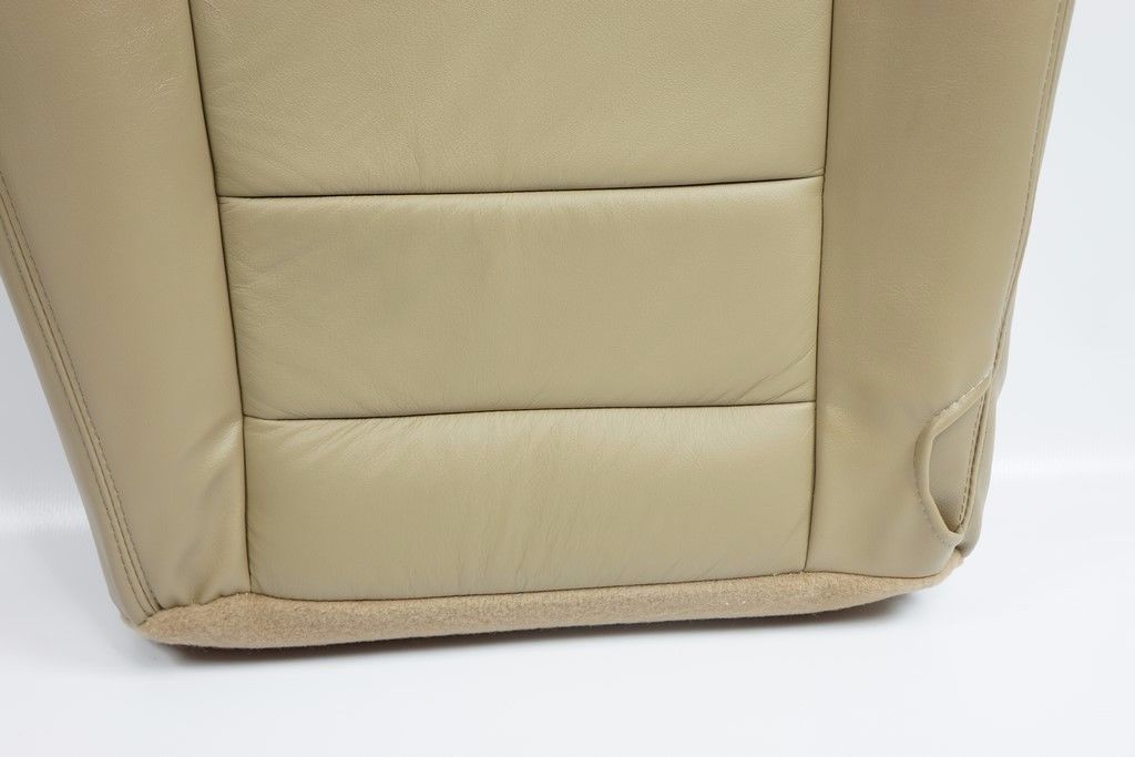 2002-2007 Ford F250 F350 Lariat Driver& Passenger Bottom Leather Seat Cover Tan