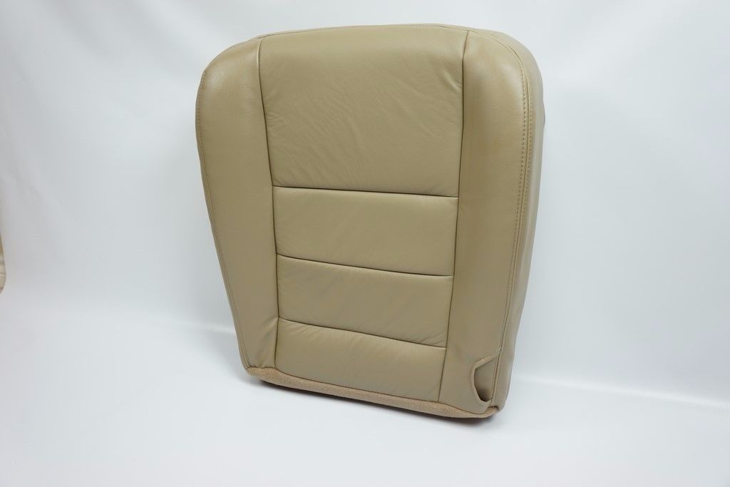 2002-2007 Ford F250 F350 Lariat Driver& Passenger Bottom Leather Seat Cover Tan