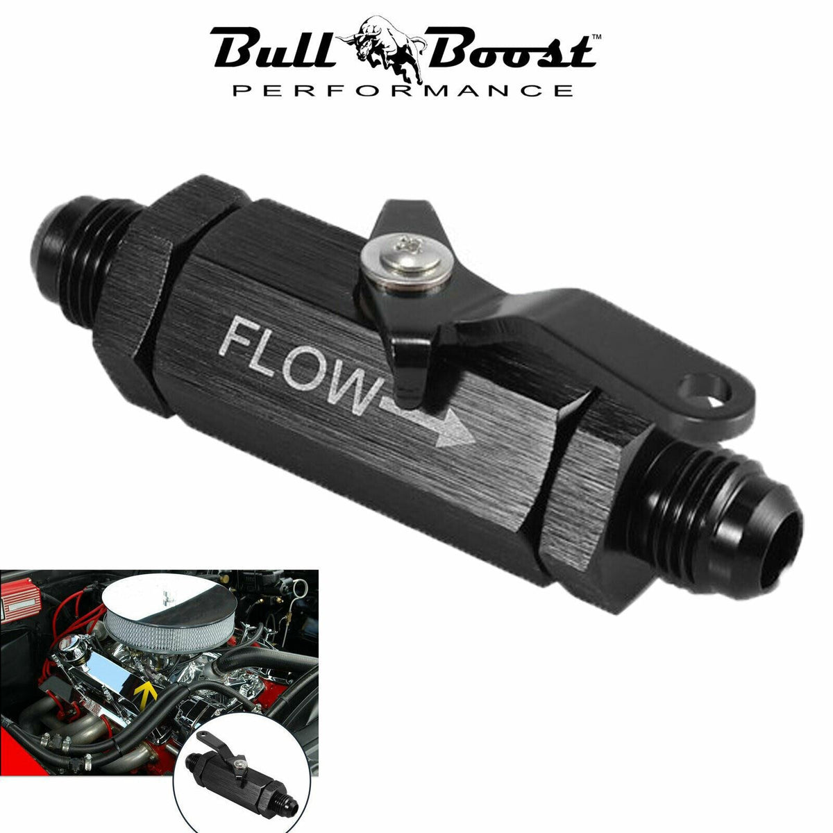 Billet AN6 Shut Off Valve Fuel Shut Cut Off Valve W/ Cable Lever For Fuel Oil US