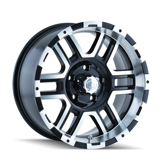 ION 179 SATIN BLACK MACHINED 16X8 5-135 10MM 87MM 179-6835B