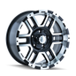 ION 179 SATIN BLACK MACHINED 16X8 5-135 10MM 87MM 179-6835B