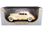 1936 Cord 810 Coupe Yellow with Cream Top and Red Interior 1/18 Diecast Model Car by Signature Models  free shipping USA