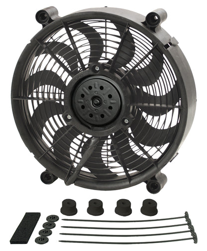 12" High Output Single RAD Pusher/Puller Fan With Standard Mount Kit