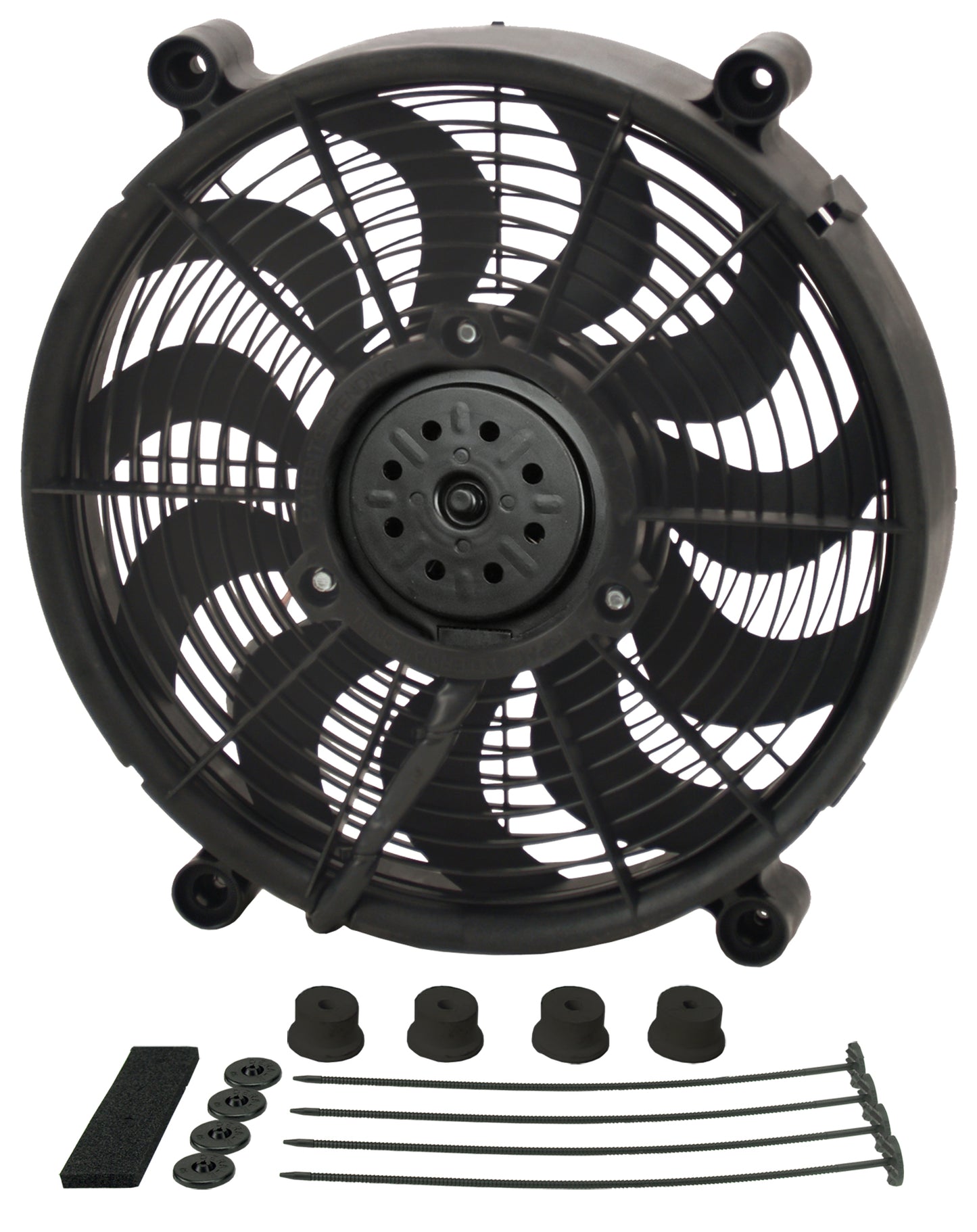 14" High Output Single RAD Pusher/Puller Fan With Standard Mount Kit