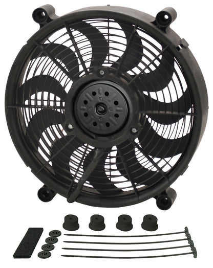 14" High Output Single RAD Pusher/Puller Fan With Standard Mount Kit