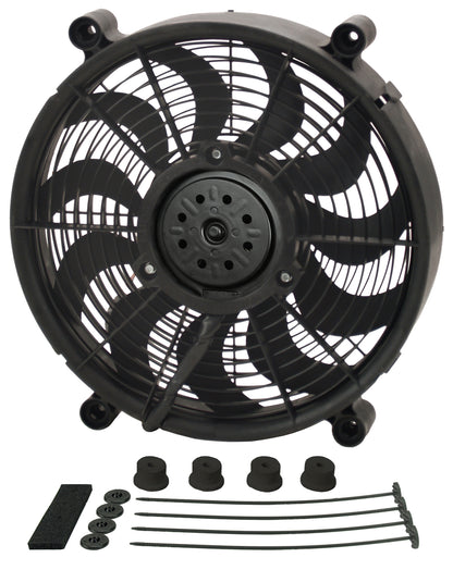 14" High Output Single RAD Pusher/Puller Fan With Standard Mount Kit
