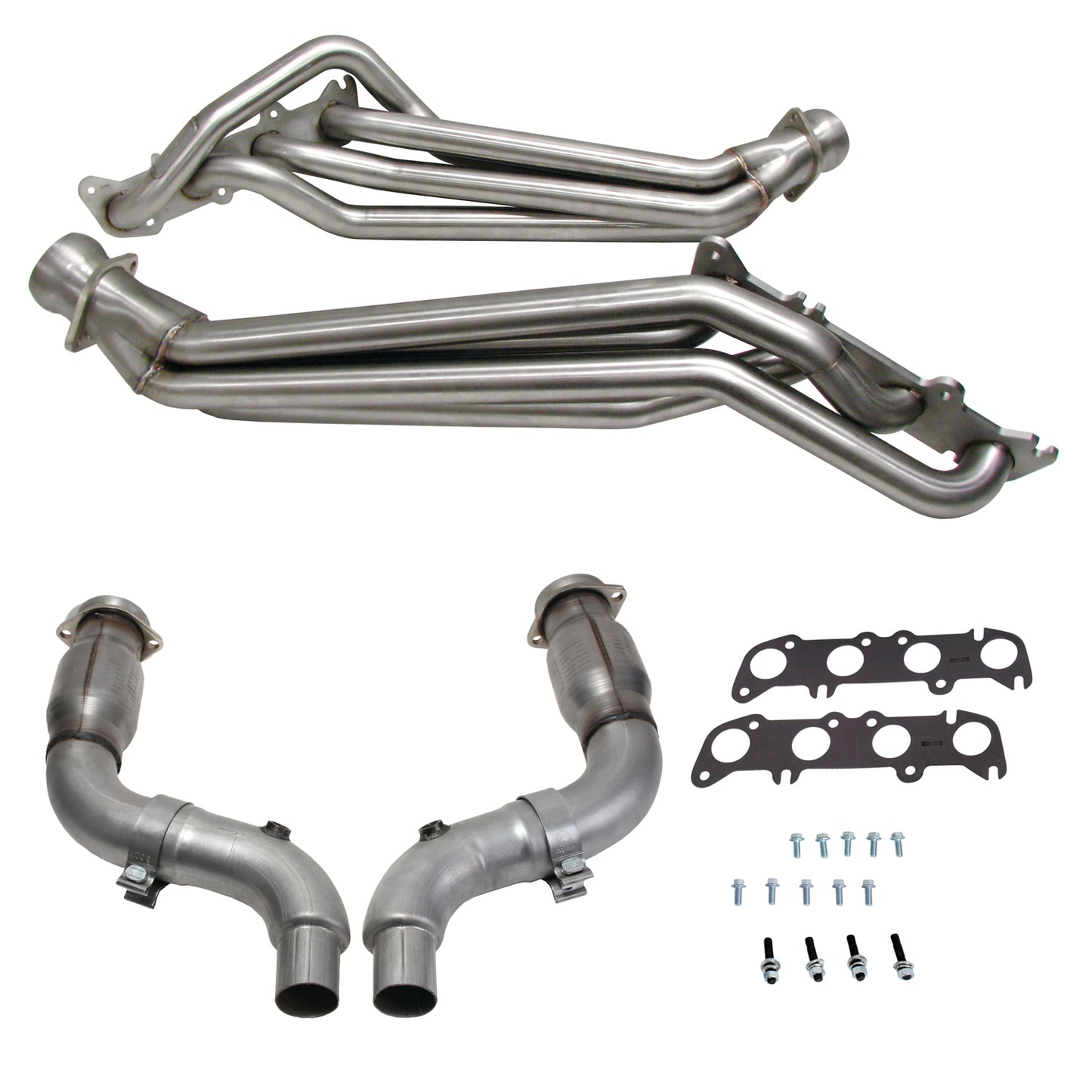 15-23 MUSTANG 5.0 1-7/8 LONG TUBE HEADERS PLUS MID PIPE (304 STAINLESS)