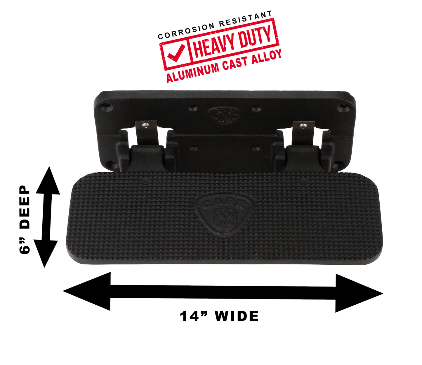 CARR  - 190001 - Mega Step; Flat Mount; XP3 Black Powder Coat; Single