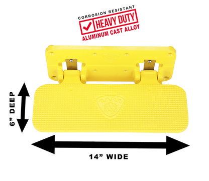 CARR  - 190007 - Mega Step; Flat Mount; XP7 Safety Yellow Powder Coat; Single
