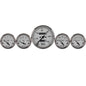 5 PC. GAUGE KIT 3-1/8 In. & 2-1/16 In.  MECH. SPEEDOMETER AMERICAN PLATINUM