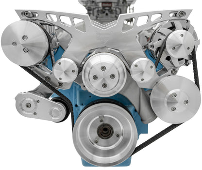 Ford FE Pro-Track Serpentine System - AC & PS