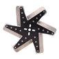 13" High Performance Stainless Steel Standard Rotation Flex Fan Black Hub