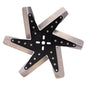 15" High Performance Stainless Steel Standard Rotation Flex Fan Black Hub