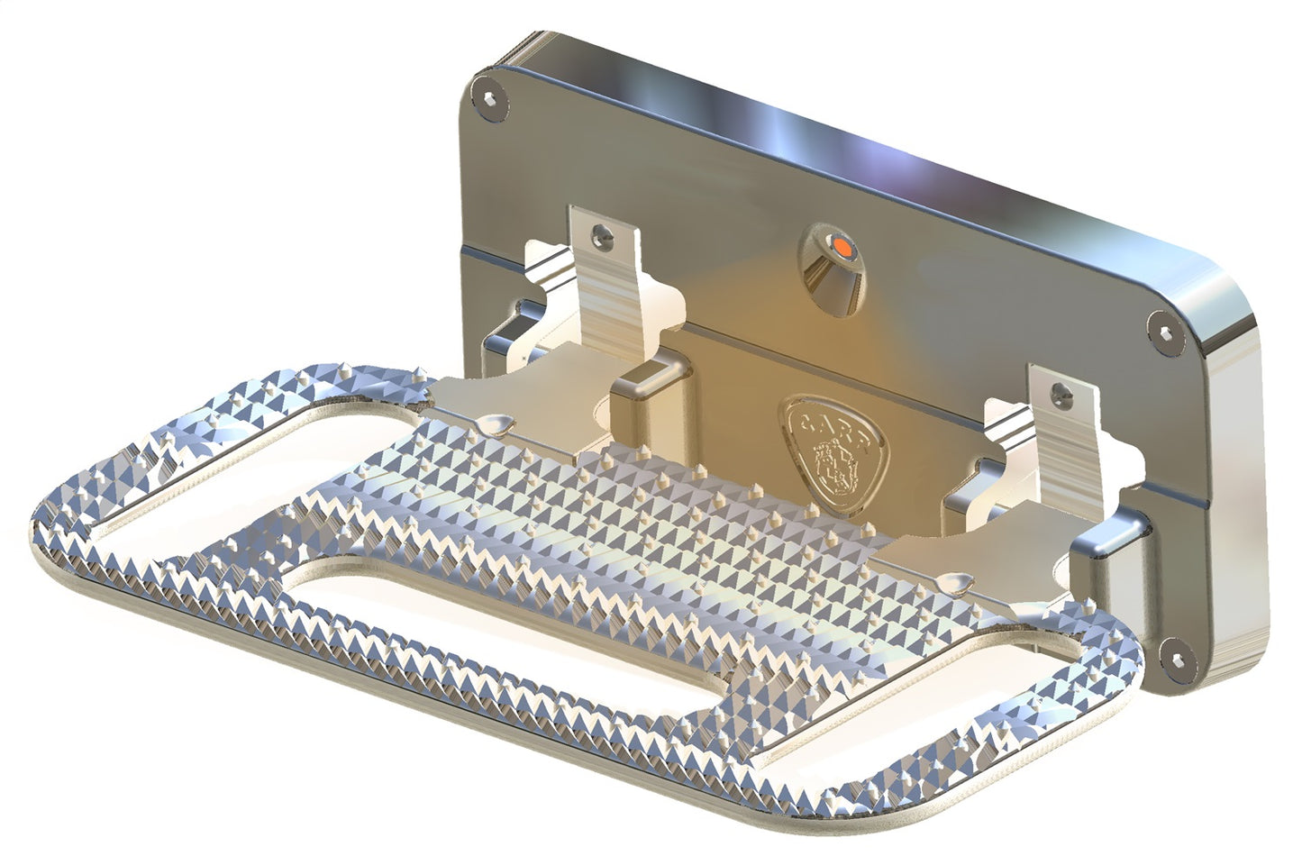 CARR  - 193002 - HD Mega Step; Flat Mount; LED Step Surface; XM3 Polished; Single
