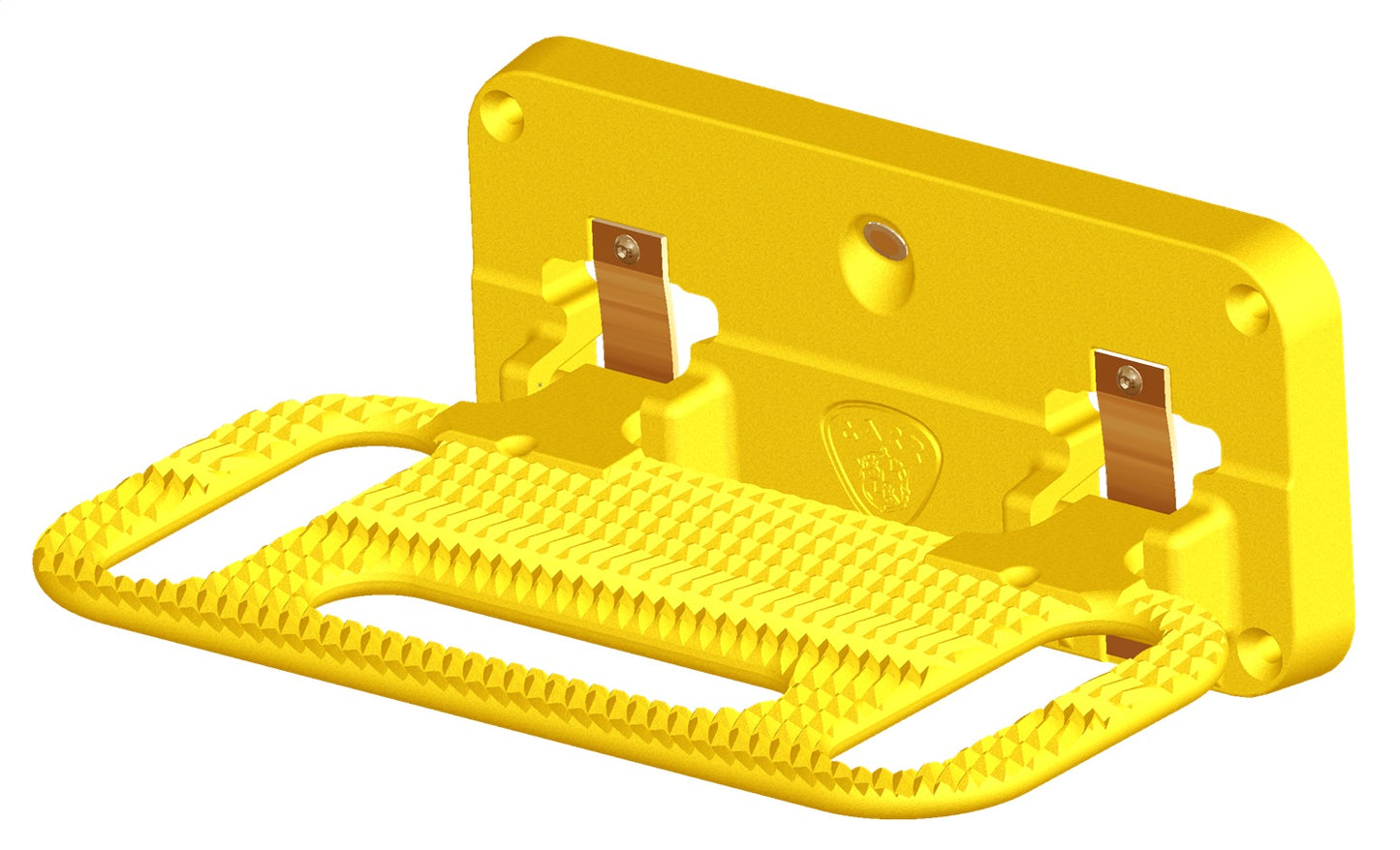 CARR  - 193017 - HD Mega Step; Hitch Mount; LED Step Surf; XP7 Safety Yellow; Single