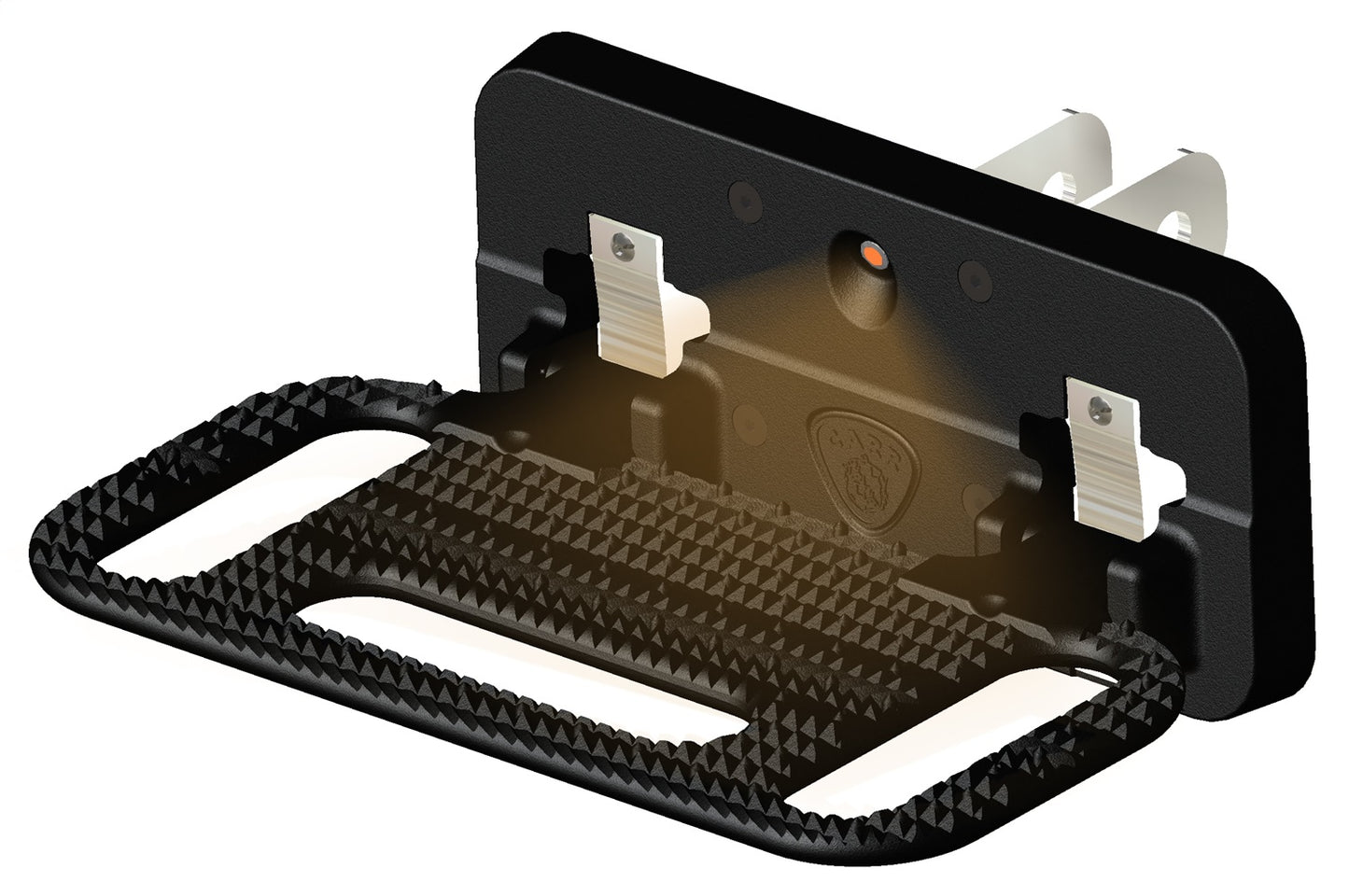 CARR  - 193011 - HD Mega Step; Hitch Mount; LED Step Surf; XP3 Black; Single