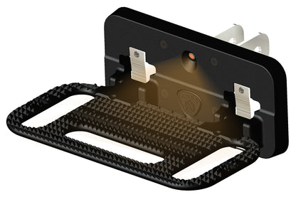 CARR  - 193011 - HD Mega Step; Hitch Mount; LED Step Surf; XP3 Black; Single