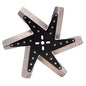 15" High Performance Stainless Steel Reverse Rotation Flex Fan Black Hub