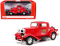 1932 Ford Coupe "Coca-Cola" Red with Black Top 1/43 Diecast Model Car by Motor City Classics  free shipping USA