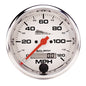 3-3/4 In. SPEEDOMETER 0-120 MPH WHITE PRO-CYCLE