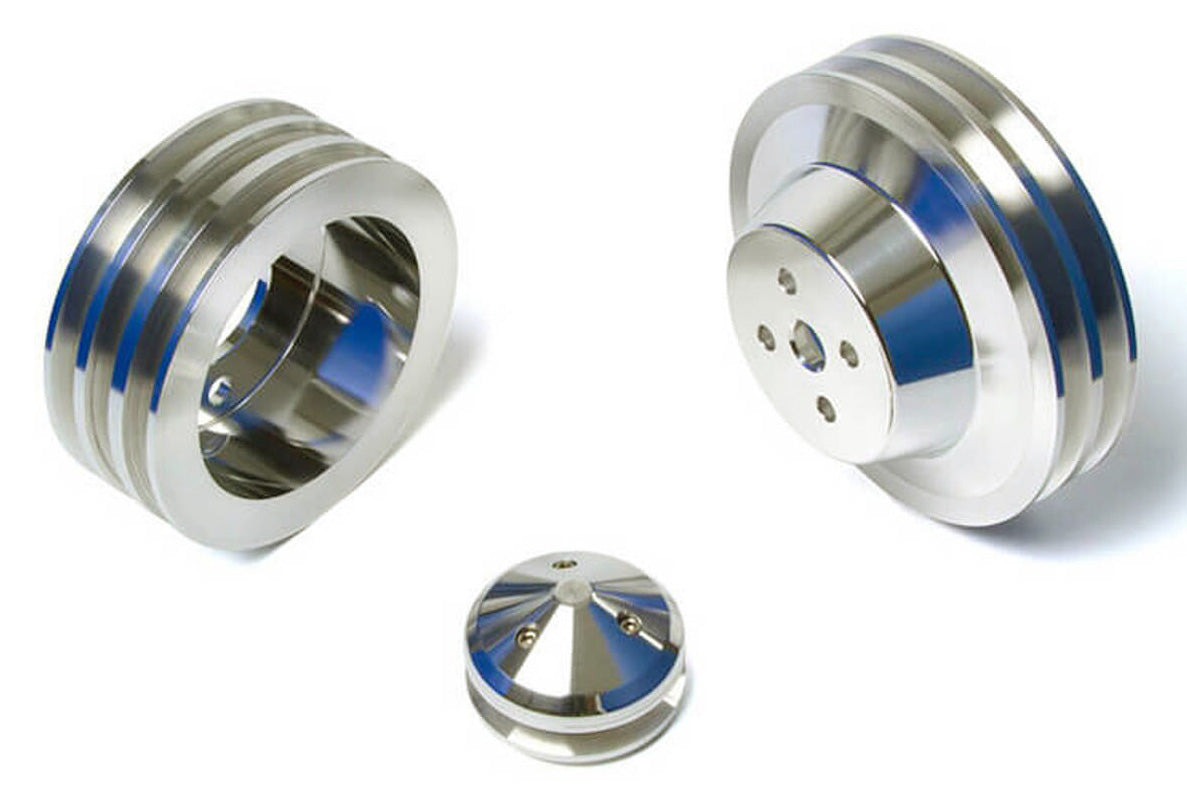 Ford FE V-Belt Pulley Kit - High Flow - 3V