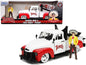 1953 Chevrolet Pickup Truck White and Red with Charro Man Diecast Figurine "Tapatio" 1/24 Diecast Model Car by Jada  free shipping USA