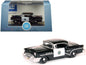 1955 Buick Century "California Highway Patrol" (CHP) Black 1/87 (HO) Scale Diecast Model Car by Oxford Diecast  free shipping USA