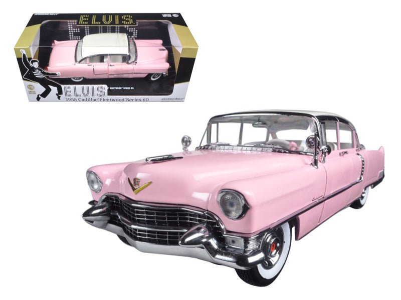 1955 Pink Cadillac Fleetwood Series 60 Special "Elvis Presley" 1/18 Diecast Model Car by Greenlight  free shipping USA
