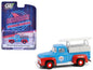 1956 Ford F-100 Pickup Truck with Tool Boxes and Ladders "Chevron" Blue and Red "Chevron Special Edition" Series 1 1/64 Diecast Model Car by Greenlight  free shipping USA