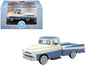 1957 Dodge D100 Sweptside Pickup Truck Ice Blue and Glacier White 1/87 (HO) Scale Diecast Model Car by Oxford Diecast  free shipping USA