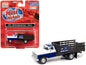 1960 Ford Stake Bed Truck "Chevron" Blue and White 1/87 (HO) Scale Model Car by Classic Metal Works  free shipping USA